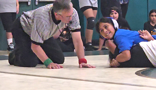 Above Fillmore 6th grader Kamila Cuesta vs. Balboa Middle School. 
