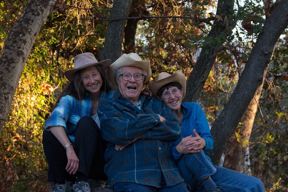 (l-r) Sally Carless, Phil Harvey and Myrna Cambianica. Photo by Sally Carless.