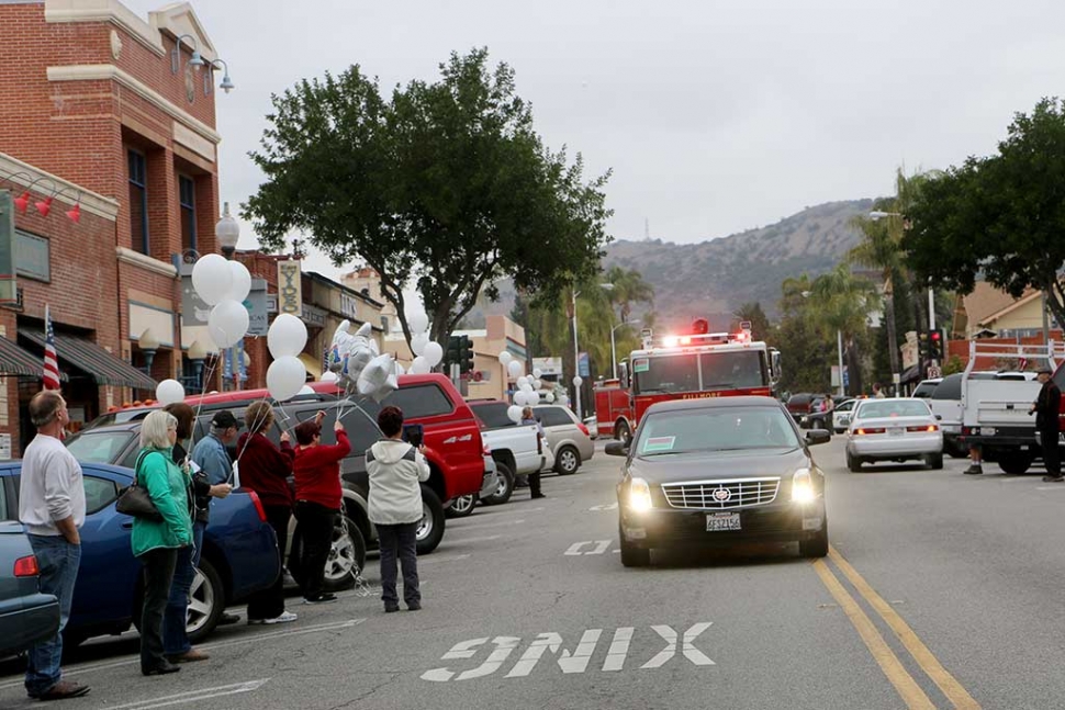 The community came out to say goodbye to their friend Rigo.