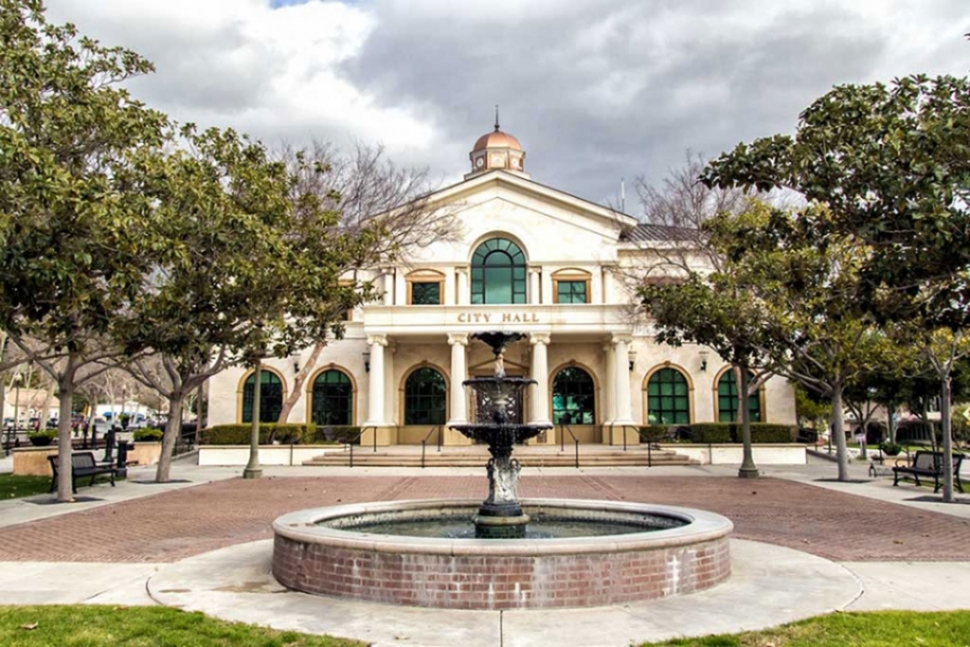 Stock photo of Fillmore City Hall taken by Bob Crum.