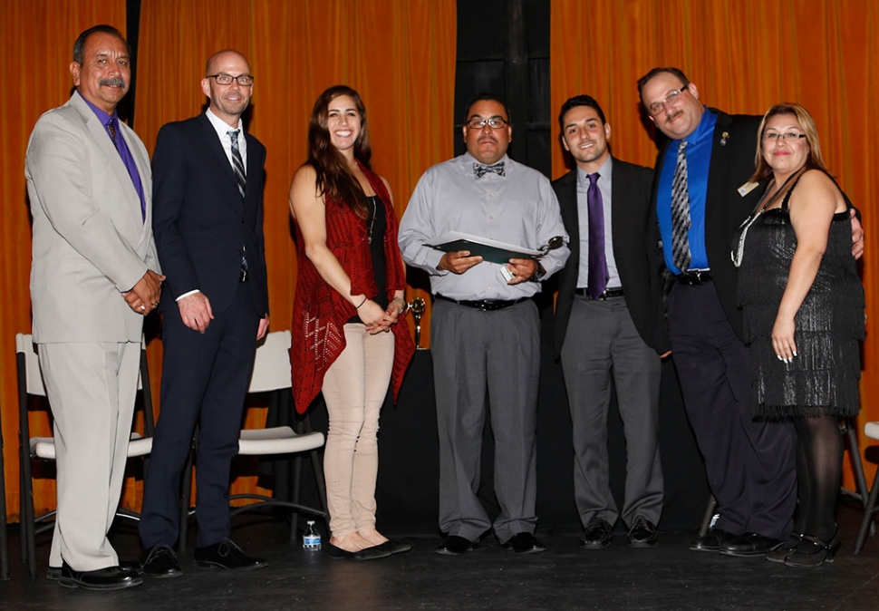 Alfonso Martinez, center, was selected as Classified Staff of the Year. See full bio in next week’s Gazette.