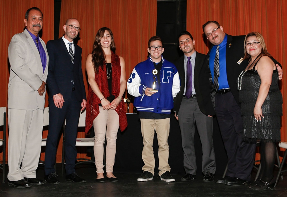 Student of the Year David Cadena is pictured center. A full bio will be presented in next week’s Gazette.