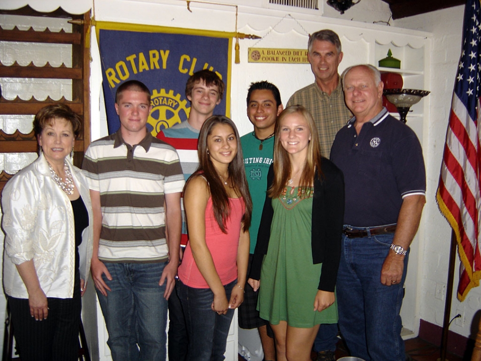 Pictured are (l-r) Barbara Smith, David Wareham, Shaun Stehly, Kassaundra Sandoval, Julio Chavez, Ashley Grande, Ed McFadden, Dick Richardson.