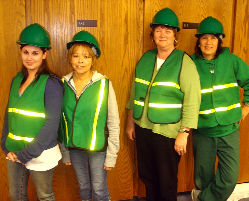 C.E.R.T Graduates, from left to right, Katrina Douglas, Connie Serna, Marcia Grande, and Ana Maria Quiroz.