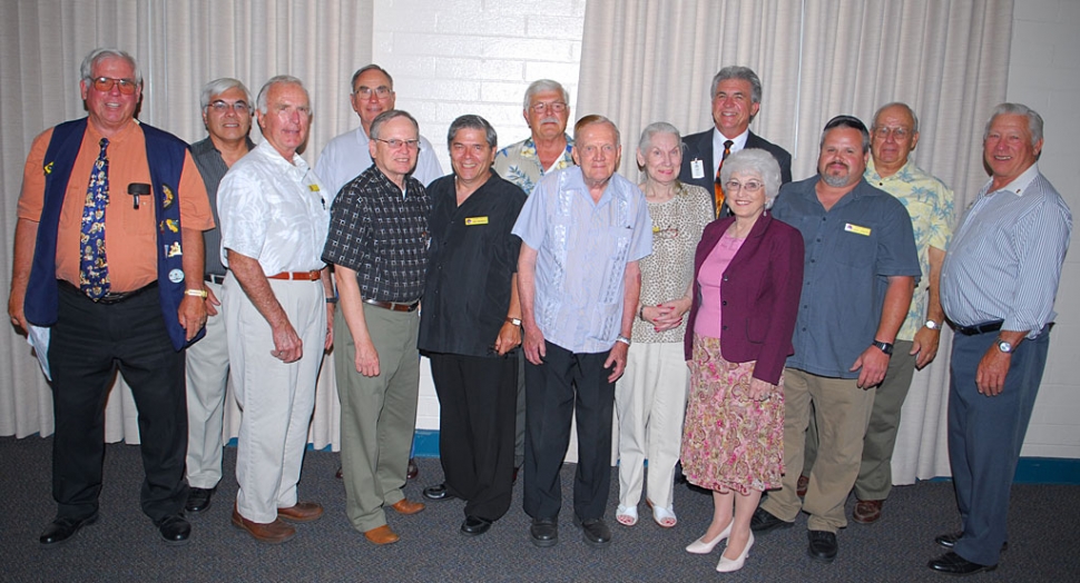 On Monday June 16, The Fillmore Lions Club held their installation dinner, pictured above but not in order is the newly elected board, Bill Edmonds, President; Bill Dewey, Vice-President; Walt Gonzalez, 2nd Vice President; Bill Baumgartner - 3rd Vice President; Scott Lee, Secretary, Dorsey Smith, Treasurer, Bob Perterson, Treasurer, Maggie Snyder, Lion Tamer, Paul Schifanelli, Monte Carpenter, Ron Smith, Mary Tipps; Directors, Jim Austin, Membership; and Jeff Roundy, Past District Governor.