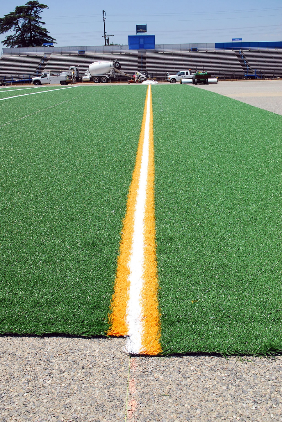 The final phase of FHS improvements are underway with artificial turf being installed. Installation of the all-weather track will be complete by August 2008.