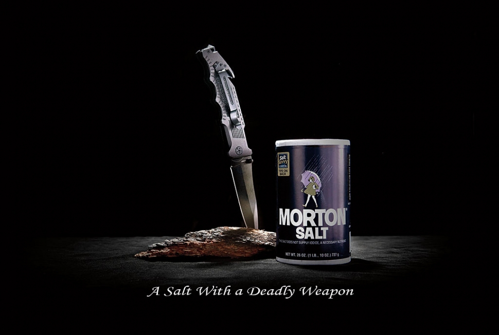 “Salt with a Deadly Weapon” photograph by Robert Diehl