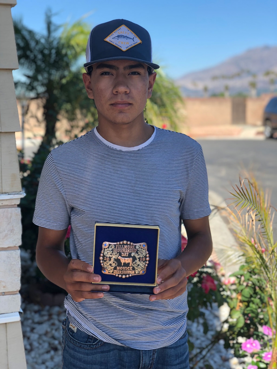 Novice Beef Showmanship Champion Alex Avila Fillmore FFA