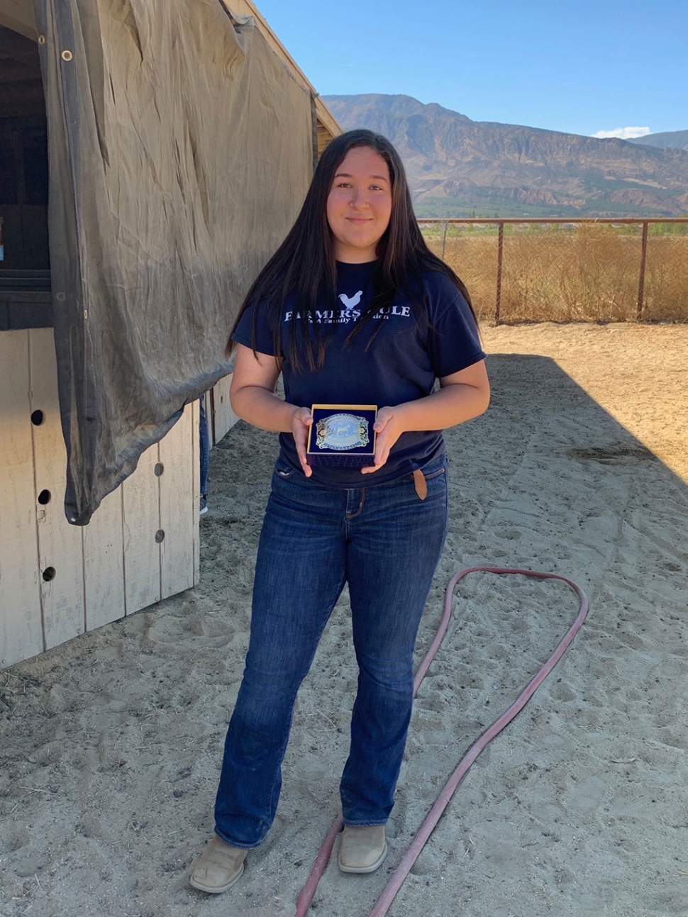 Novice Lamb Showmanship Champion Emma Ramos Fillmore FFA