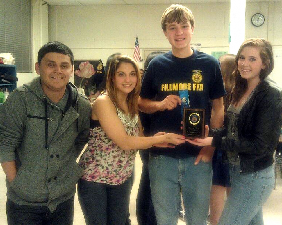 Donald Trinadad, Tina Wheeler, Timmy Klittich and Samantha Barker attended the 2011 Best Informed Greenhand Contest on Wednesday December 7th.