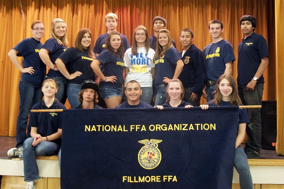 FFA members after the 2nd Annual Fillmore FFA Booster's Freedom Breakfast.