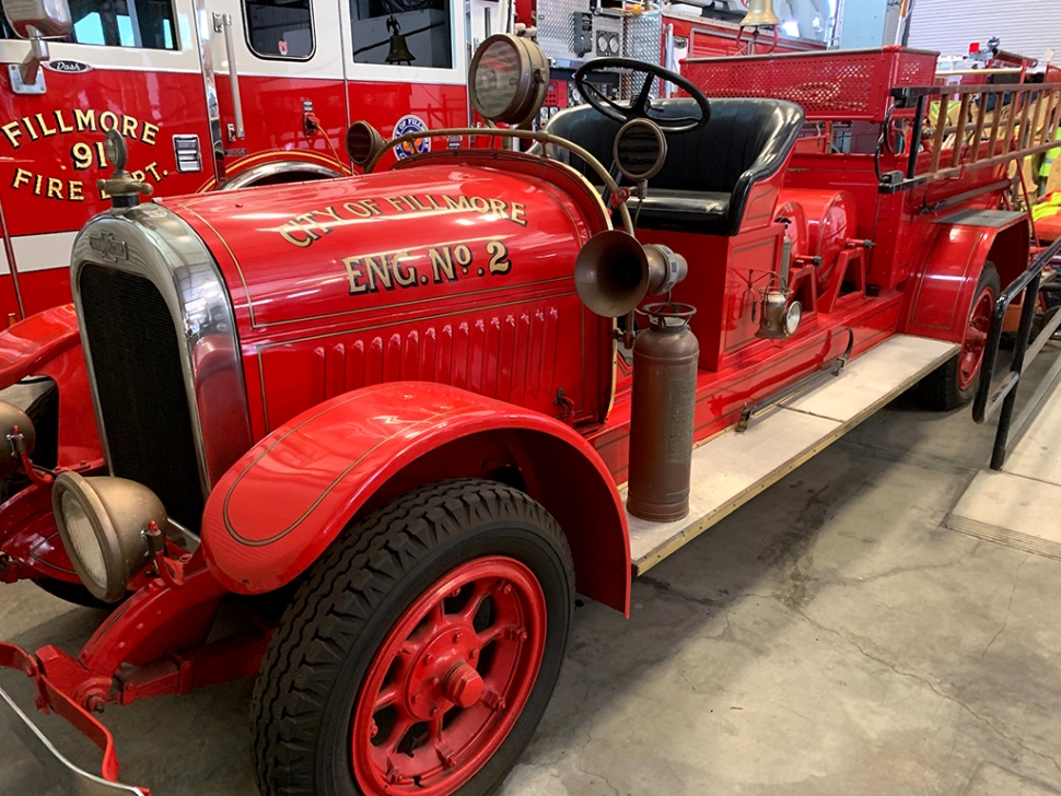 1927 American La France Fire Engine which was City of Fillmore’s Engine No 2. It can be viewed at the Fillmore Historical Museum. Photos courtesy Fillmore Historical Museum.