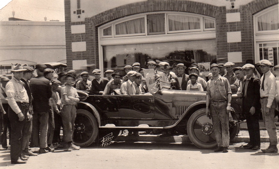 Opsahl's Studebaker dealership in the 1920s.