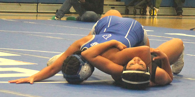 Pictured is Naomi Bonilla during her match against Thousand Oaks High School. Photo credit Jaysa Martinez.