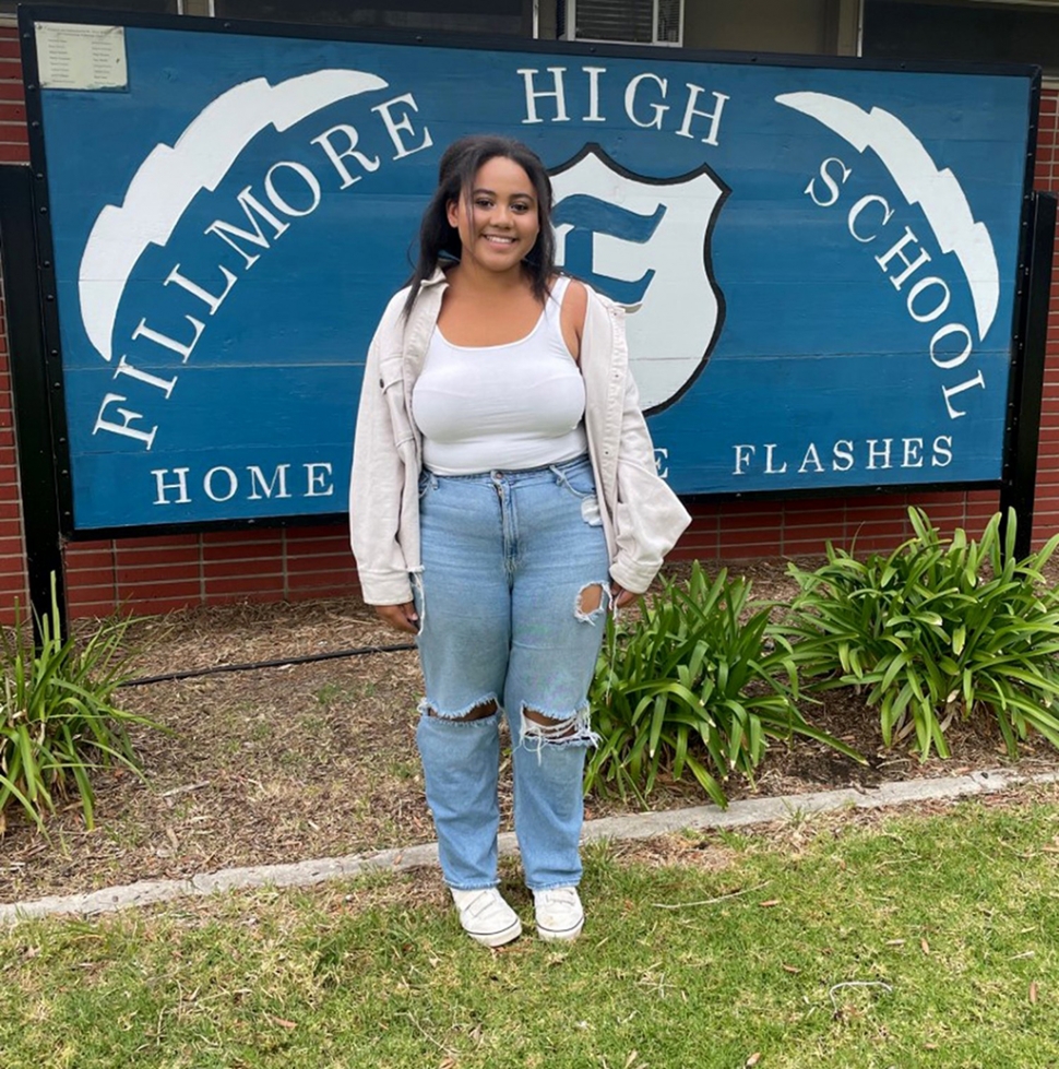 Congratulations to Janelle McCall who will be representing Fillmore High School at the 4-day Sophomore HOBY Leadership Conference at Cal Lutheran University. McCall said, “A leader to me doesn’t mean to ‘take control’. It means to be relatable and to listen to others and see what they have to contribute. It means to gain trust and a connection with my peers.” Courtesy Fillmore High Flashes blog.