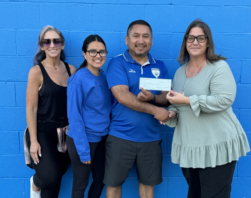 Pictured (l-r) are Brandy Hollis FWSC, Gabriela Santa Rosa AYSO, Arnold Munoz AYSO, and Danielle Quintana FWSC. Article/Photo credit Brandy Hollis. 