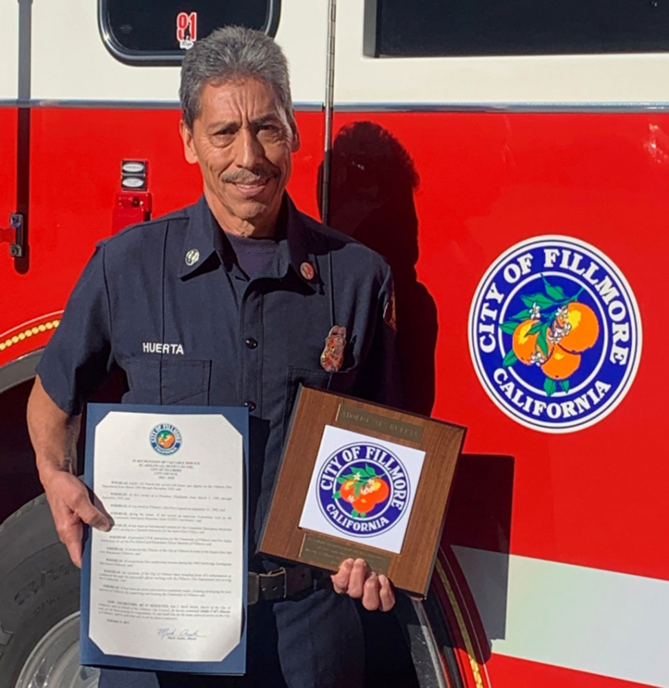 Captain Adolfo (Al) Huerta of the Fillmore Fire Department.