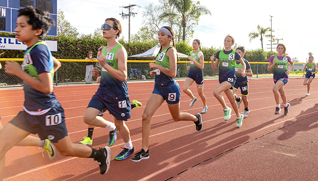 On Saturday, March 21, Fillmore Heritage Valley Blazers hosted El Rio and Ojai for a track meet at the FHS football stadium. Pictured above and below are some of the Heritage Valley Blazers during several different events and age groups that competed for that day. Photo credit Crystal Gurrola. 