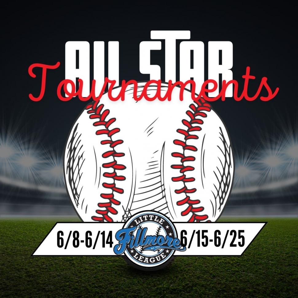 All Star Players were announced at closing ceremonies for Fillmore Little League and the coaches are gearing up to face down rival cities. This year, for the first time in an unknown amount of time, Fillmore Little League is able to host some of the All Star Tournaments. Tournaments are set to take place June 8th-14th and June 15-25th. Please follow Fillmore Little League on social media for updated schedules and times. Come on down and watch some really competitive baseball right here on your own fields. Make sure to bring your cheering section with you. Article/photo credit Brandy Hollis.