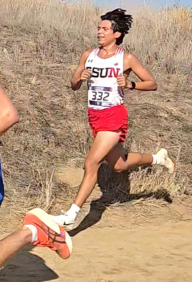 Fillmore High School alumnus Omar Heredia competed in his first collegiate meet for Cal State Northridge. Heredia finished 10th for the Matadors and improved his personal-best time by 23.7 seconds.
