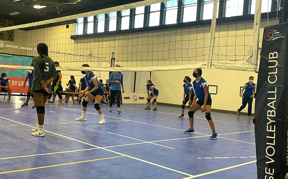 Fillmore Middle School was excited to play in their first volleyball game of the year this past week. Pictured is the team getting ready to receive the ball from their opponent. No game scores available at this time. Courtesy Fillmore Middle School website.