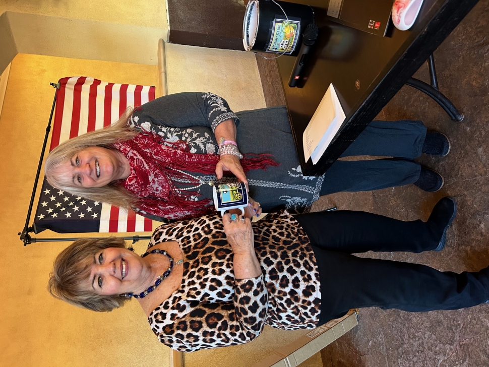 Above is Fillmore Rotary Club guest speaker Chris Villegas and past President Renee Swenson. Photo Credit Martha Richardson.