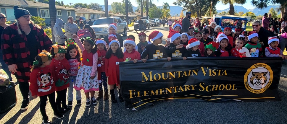 On Saturday, December 2, Fillmore Unified School District participated in the Annual Lions Club Christmas Parade. Pictured right is Mountain Vista School, above are FUSD Board Members and students from Fillmore Middle School, all ready to begin their march. Photos courtesy https://www.blog.fillmoreusd.org/fillmore-unified-school-district-blog/2023/12/2/2023-christmas-parade.