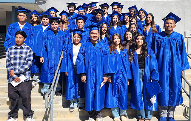 Above are Mountain View Elementary graduates who will be moving on to Fillmore Middle School next year.