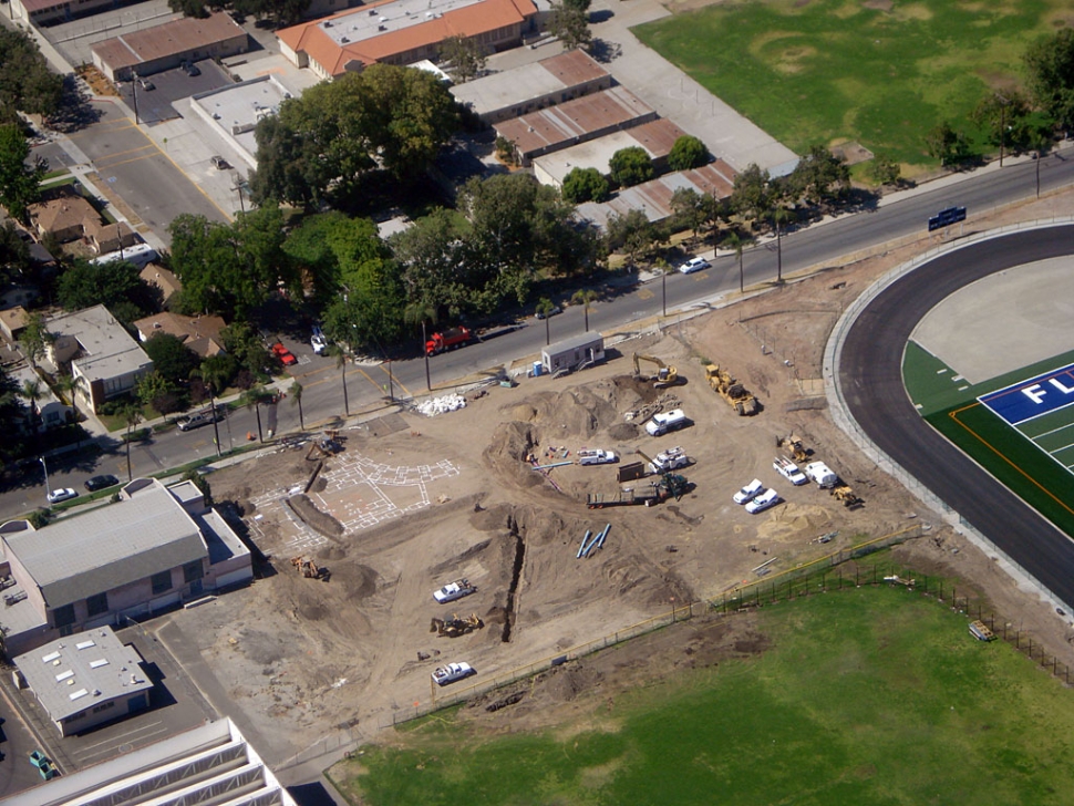 New Pool and Tennis site under construction.