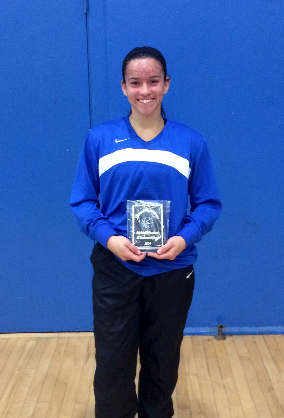 Senior Hannah Vasquez received the All Tournament Award at The Jolene Stethem Tournament for the Lady Flashes early this December. Hannah is a Captain for the Lady Flashes, a four year player and the starting point guard. Her leadership and dedication to the sport has been an integral part to her team. Congratulations Hannah on a fine performance at the Fillmore Tournament. The Lady Flashes will open with the first league game on January 6th against Foothill Technology. Go Flashes!