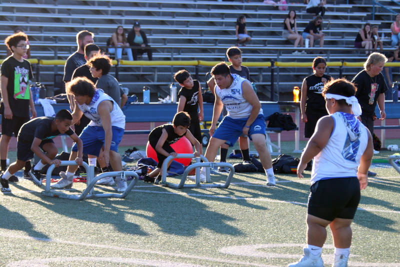 On Wednesday, July 12, the Fillmore Flashes hosted a summer clinic for the Fillmore Raiders Youth Football Program. Despite the heat the boys came out and ran drills along side the Flashes to help prepare for the upcoming fall football season. Giving the kids a taste of how the Flashes run their practices. Above is a group photo of both Flashes and Raiders who participated in the clinic. More photos and details on page 10. Photos courtesy Crystal Gurrola.