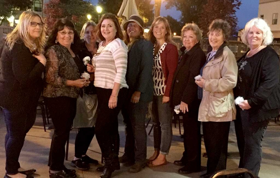 Fillmore Women’s Service Club hosted their Installation Dinner, where they presented outgoing President Susan Banks with a gift to show their appreciation for all her hard work over the past years. Pictured (l-r) Daneille Quintana, Mimi Burns, Charmaine Delgado, Kelly Towy, Taurie Banks, Kristie Neal, Marilyn Griffin, Susan Banks and Pam Smith.
