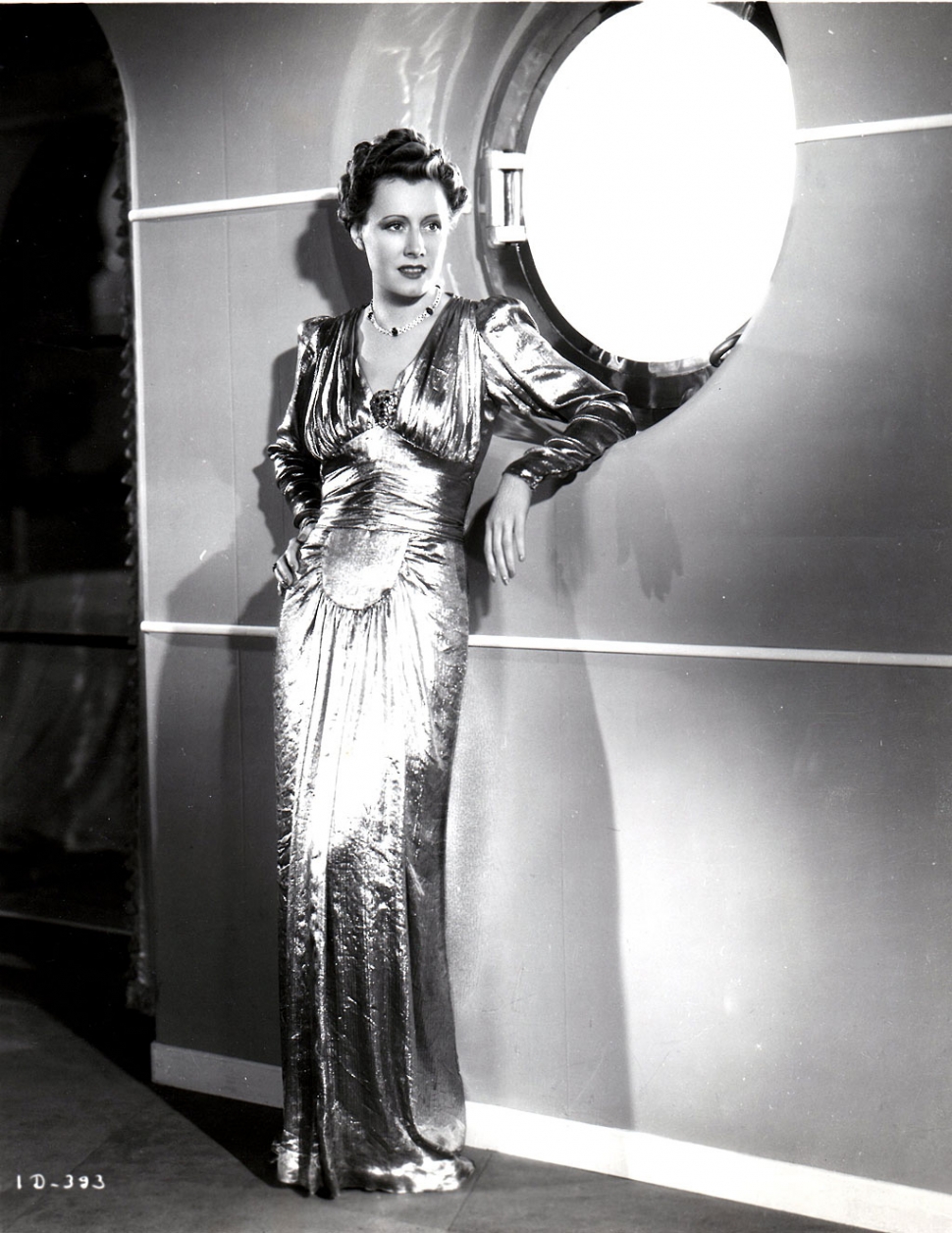 Irene Dunne wearing Greer gown