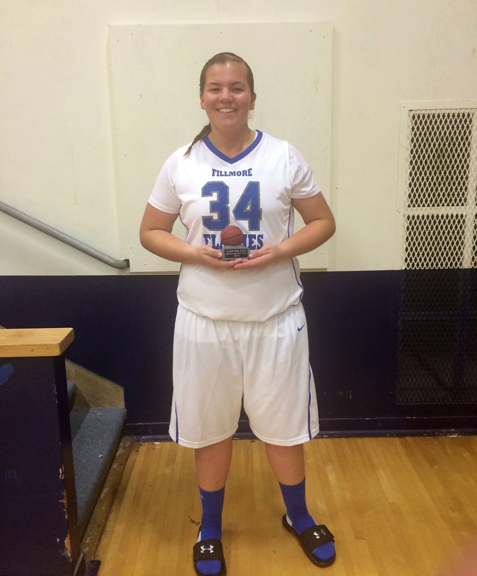 Freshman Sydnee Isom was the Varsity All Tournament Player at the Nordhoff Tournament this past week for the Lady Flashes Varsity Girls Basketball Team.