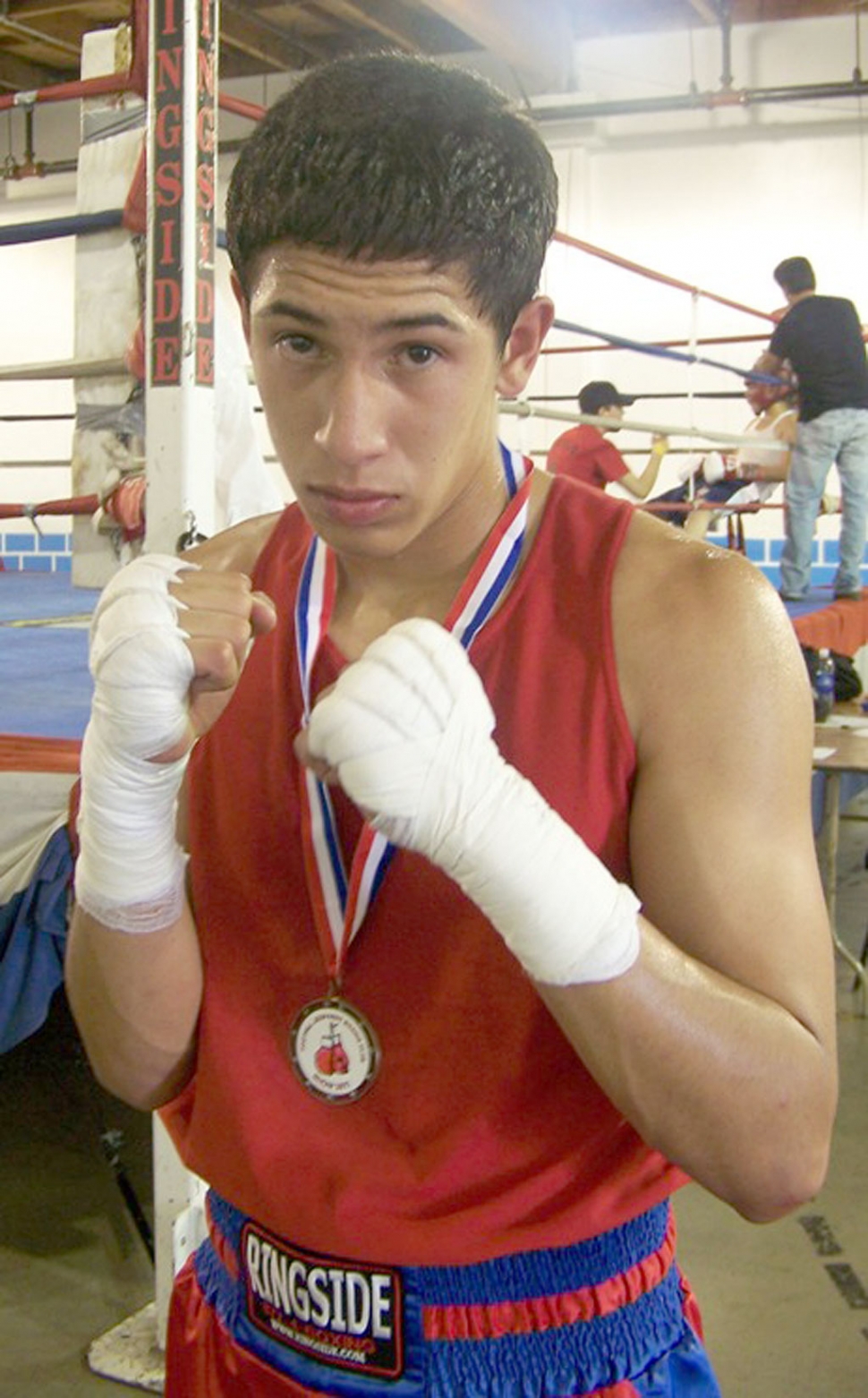 The Fillmore Boxing Club's Jonathan Minero competed at the Yo Valley Foothill Jeopardy Boxing Show in San Fernando, CA. April 2nd, 2011. Minero, pictured above with his medal, defeated Luis Pitones of Rose City Boxing Club by judges' decision in the 140 lb. weight class. His match was three rounds of two minute duration. The Fillmore Boxing Club is a member of USA Boxing and offers adult and youth boxing classes at Body Image Gym for more information call (805) 524-0891 or (805) 443-8501 or E-mail: fillmoreboxingclub@yahoo.com.