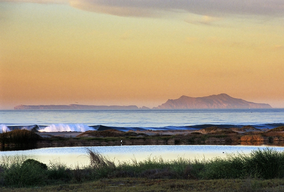 Anacapa Island from Ormond Beach, photograph