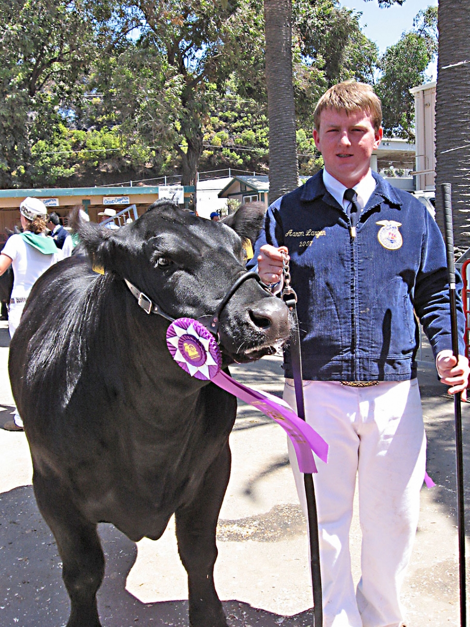 Future Farmer of America’s Aaron Largen’s steer won Grand Champion Market Steer.