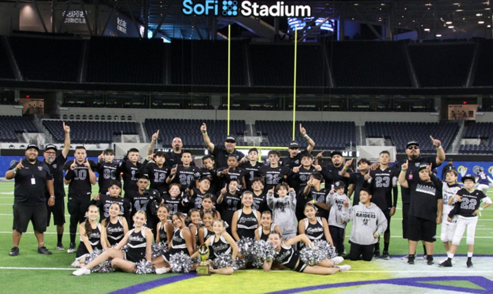 Congratulations to Fillmore Raiders Junior Black D1 for winning Super Bowl XVII at SoFi Stadium on November 11th, 2022! The boys had an amazing season, finishing 10-0. Thank you to all the supporters and sponsors from our City of Fillmore. One Team. One Goal. Photo credit Crystal Gurrola.