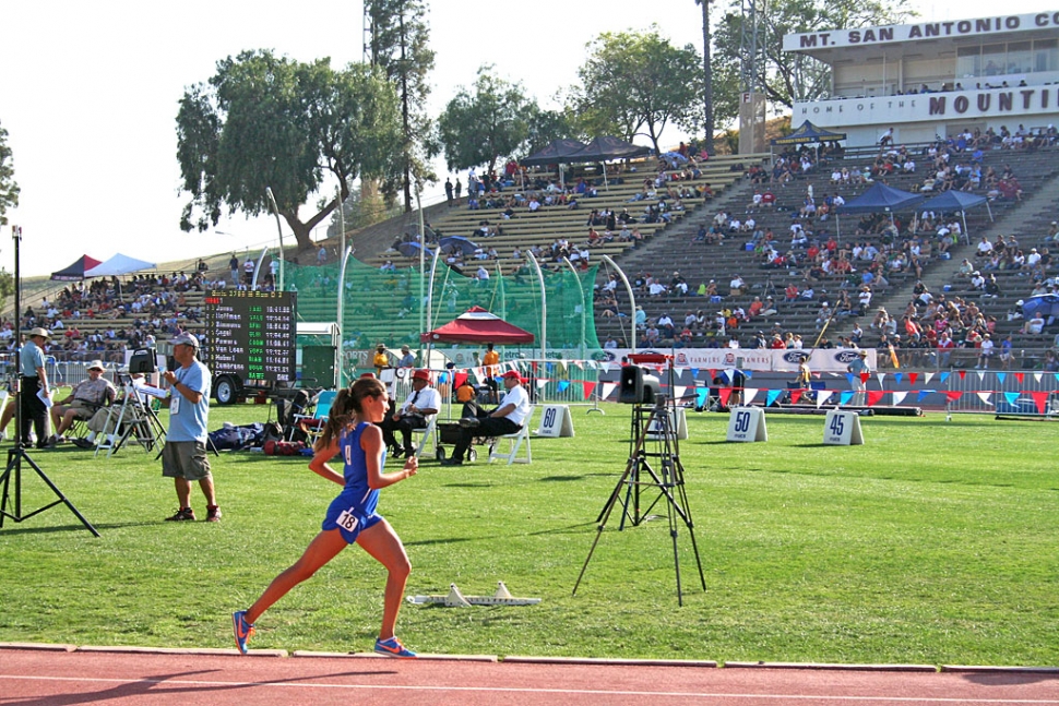 Kiana Hope in the CIF Finals at Mt. San Antonio College.