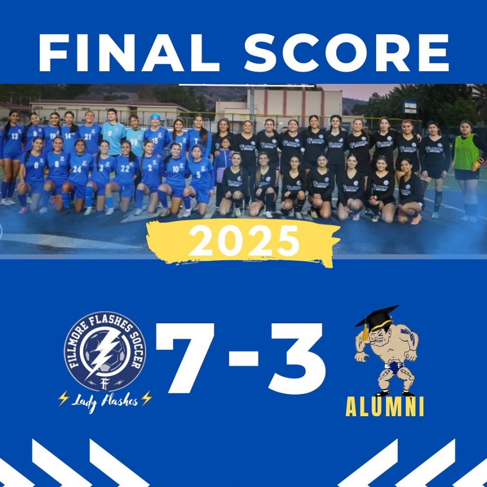 On January 4, the Fillmore High School Girls Soccer team hosted their annual Alumni game. Both teams played and fought hard but the Lady Flashes defeated the Alumni, 7-3. Photo courtesy https://www.facebook.com/fillmoreladyflashes.