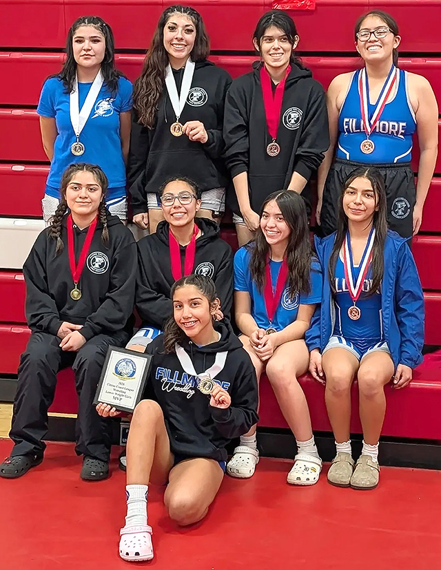 Pictured top left to right is Michelle Pinedo, Skyla Sandoval, Delilah Cervantez, Sophia Rivera, middle: Tania Vazquez, Sofia Montelongo, Alani Alvarado, Aubree Herrera, kneeling: Naomi Bonilla. Not pictured: Sophia Valdovinos and Annabelle Olaguez. Photo credit Lurdes Bonilla.