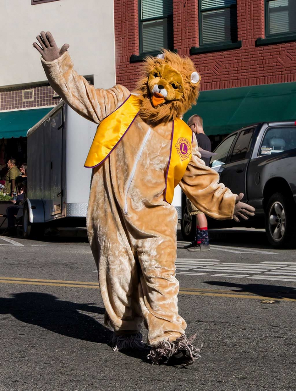 Leo the Lion at the Christmas Parade last year.
