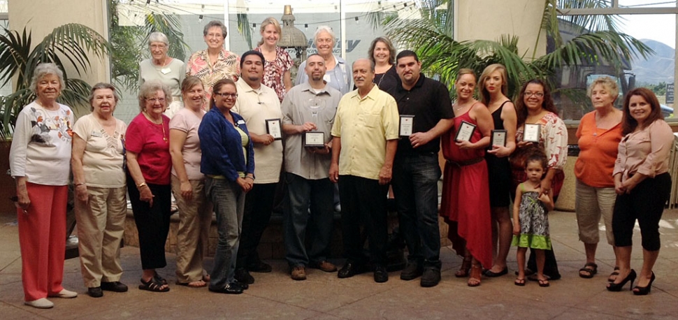 Winners and their families of the 1st Annual Heritage Valley Margarita Mix-Off and members of Soroptimist International of Fillmore who sponsored the event.