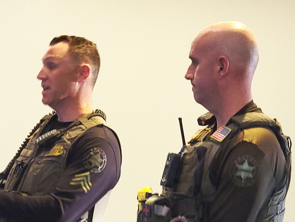 At Fillmore’s Tuesday night city council meeting Sergeant James Douglas and Partner Camron Knox from the Ventura County Sheriff’s Departments homeless liaison group spoke to council about all they are doing with the homeless situation in Fillmore.