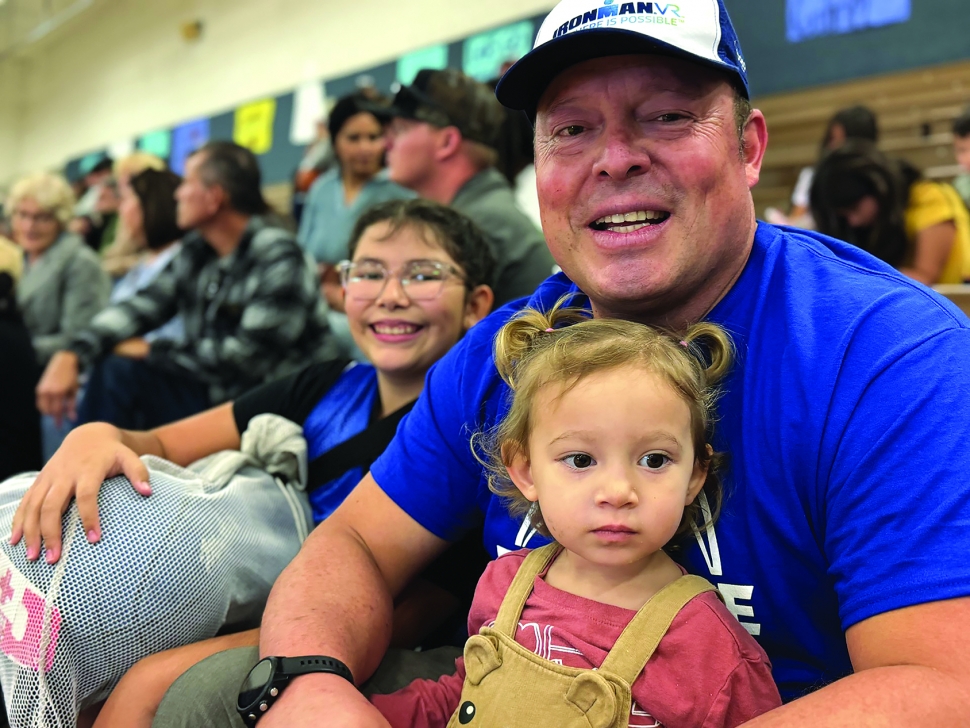 Picture (l-r) is granddaughter Alina, Dion Brooks and granddaughter Rosalina. Photo credit Brandy Hollis.