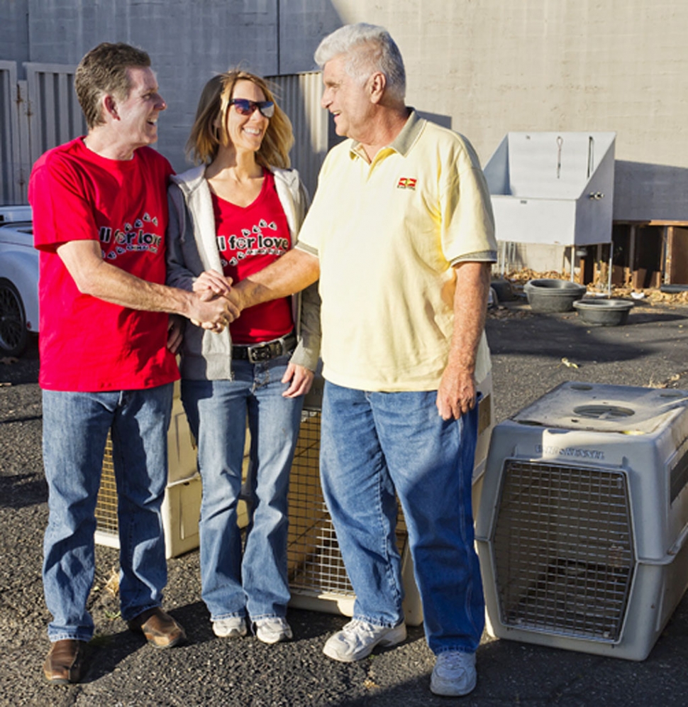 (l-r) Darren Friedman, Lisa Friedman and Milan Boyanich.
