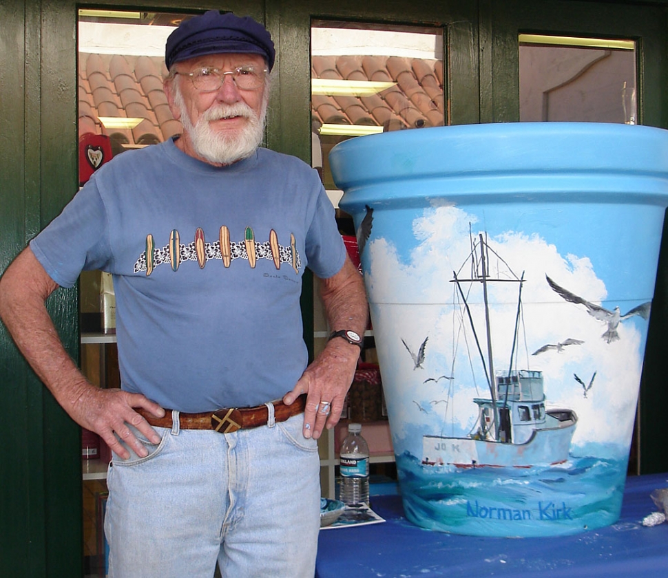 BAA Honorary Life Time member Norm Kirk and his Trash to Treasure creation.
