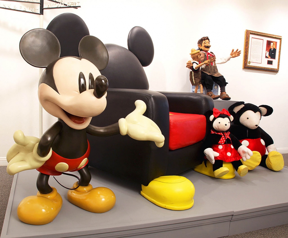 Mickey Mouse -OVMuseum Installation Detail: Valerie Greenberg Collection, Mickey Mouse & Disney