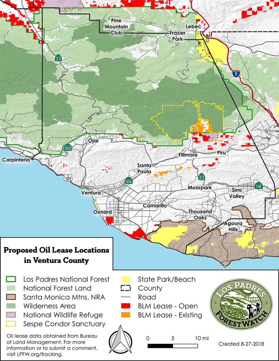 Potential Oil Leases in Ventura County