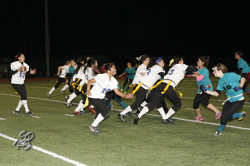 Fillmore High School held their annual Powder Puff Football game last Friday evening. The Juniors and Seniors played 4 quartes of ttough offence and defence and only one touchdown. The Juniors won 6-0 , it has been a little over 6 years since a Junior team has won. Photo’s courtesy of KSSP Photographic Studios.